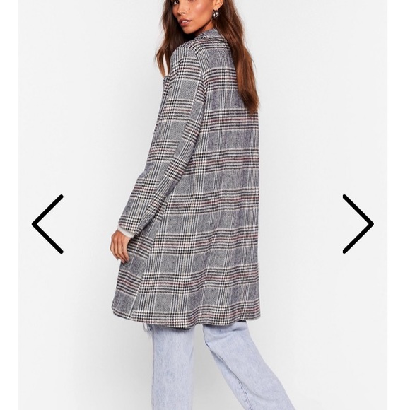 Plaid trench coat/ like new - Picture 5 of 5